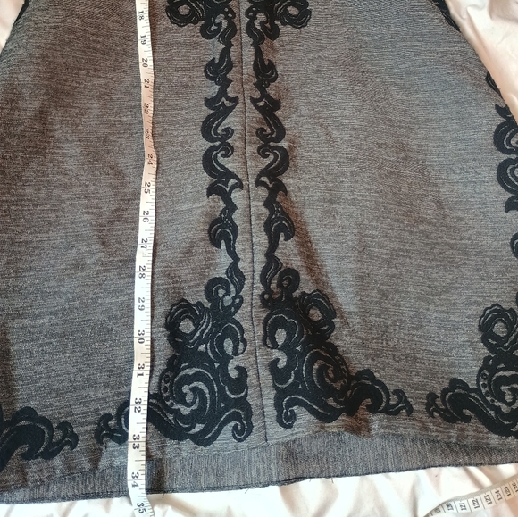 Diane Von Furstenberg Gray and Black Dress Size 10 - Picture 5 of 5